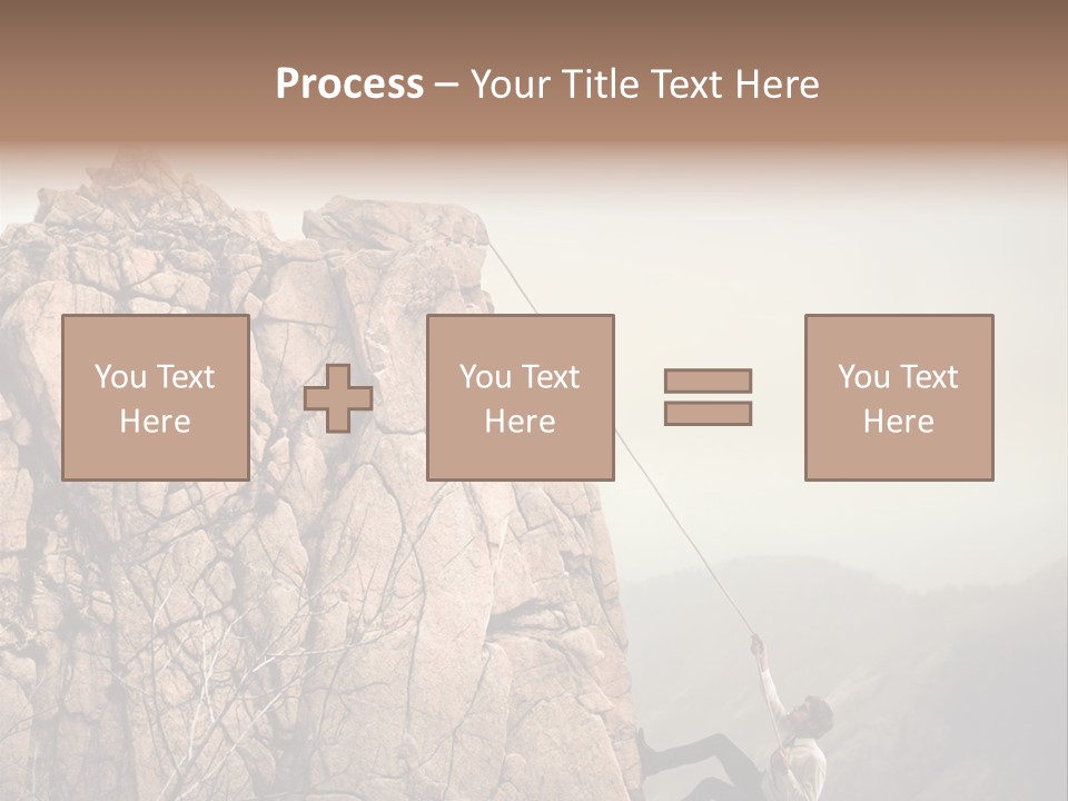 Danger Rope Climbing PowerPoint Template