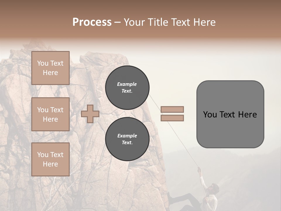 Danger Rope Climbing PowerPoint Template