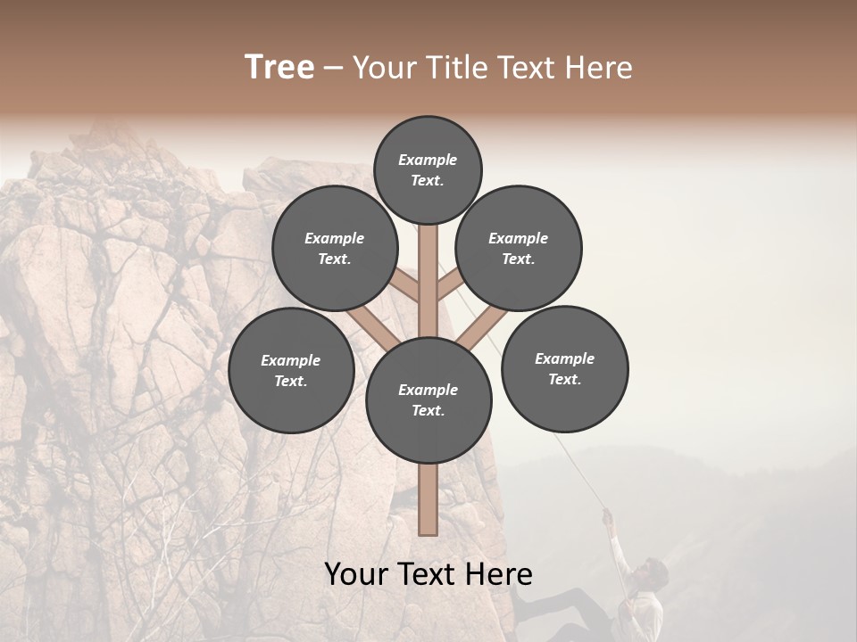 Danger Rope Climbing PowerPoint Template