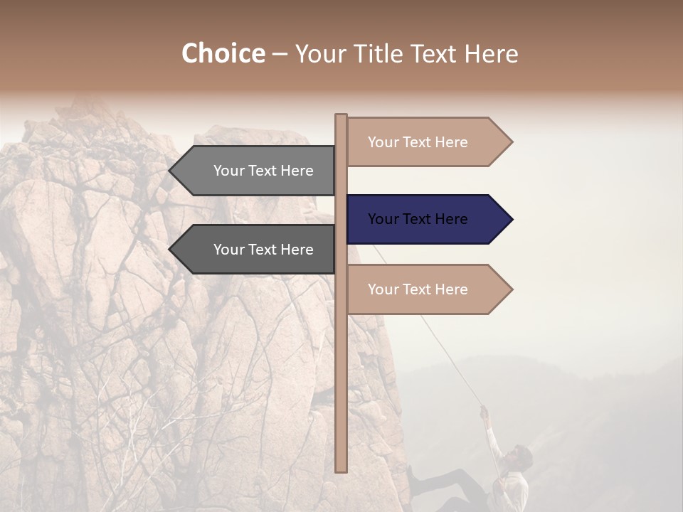Danger Rope Climbing PowerPoint Template