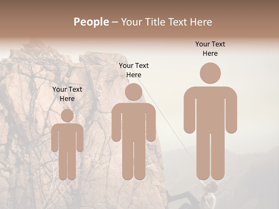 Danger Rope Climbing PowerPoint Template