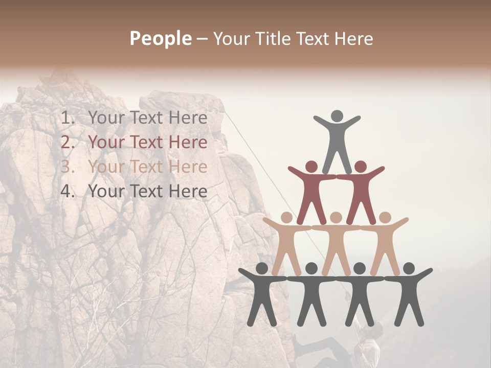 Danger Rope Climbing PowerPoint Template