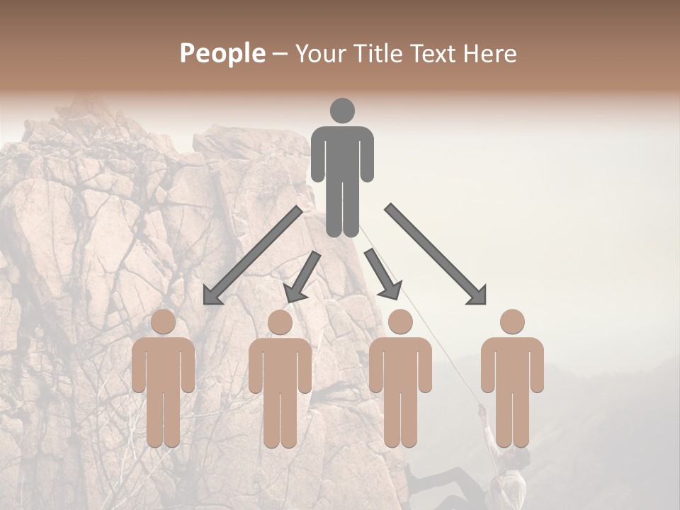 Danger Rope Climbing PowerPoint Template