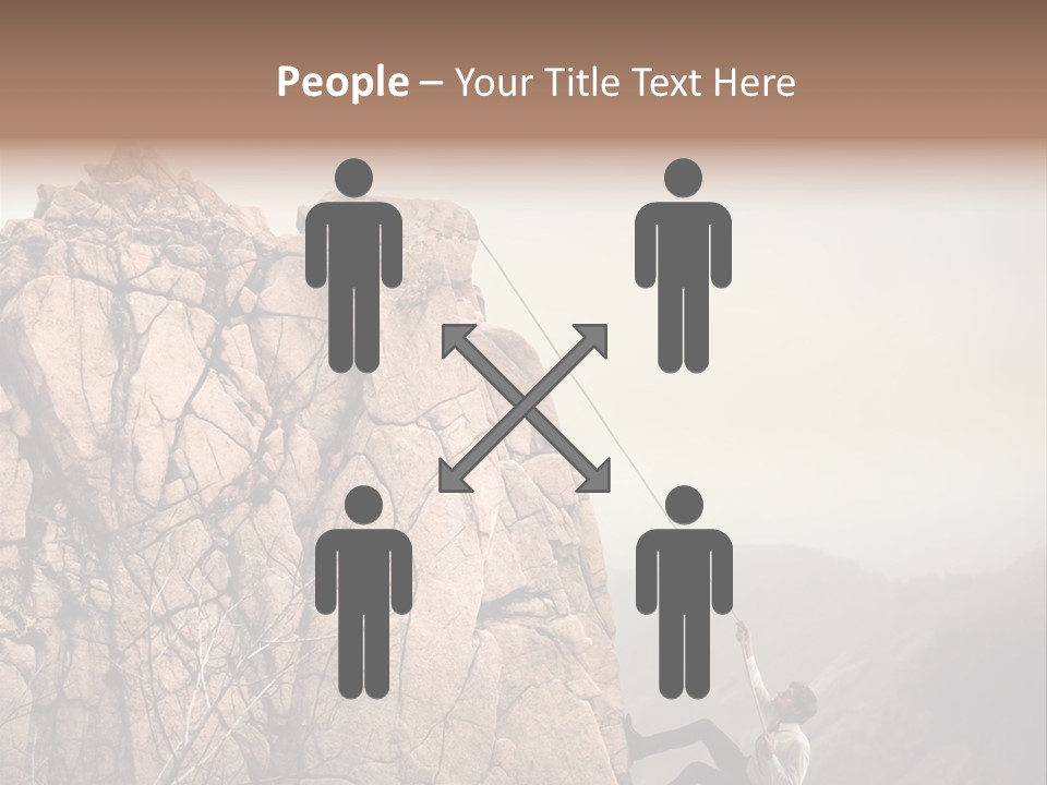 Danger Rope Climbing PowerPoint Template
