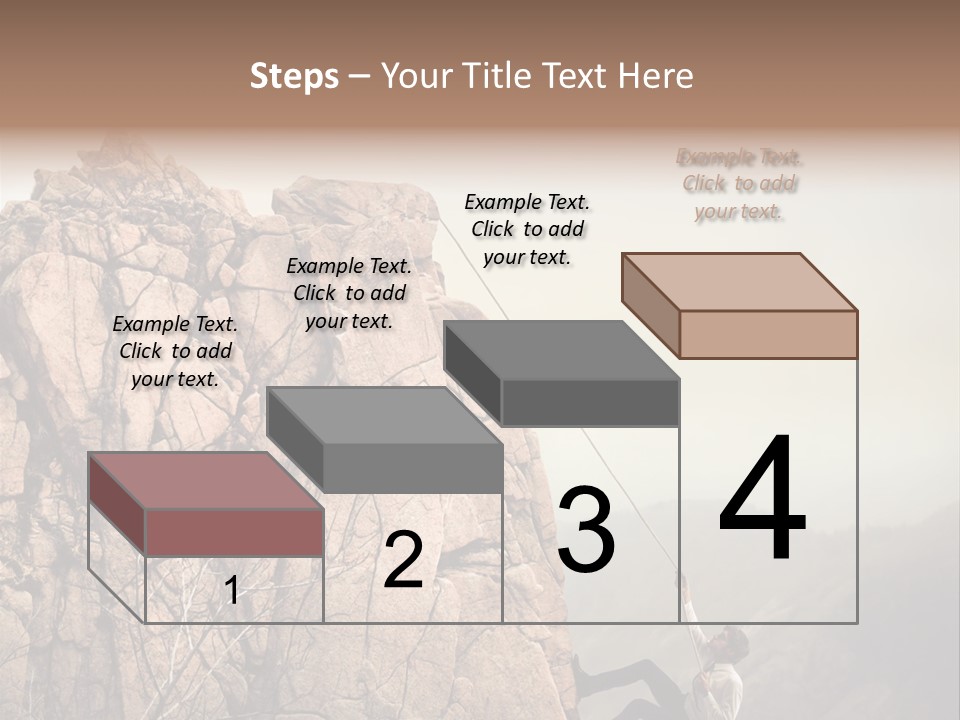 Danger Rope Climbing PowerPoint Template