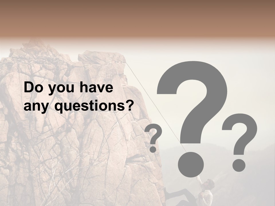 Danger Rope Climbing PowerPoint Template