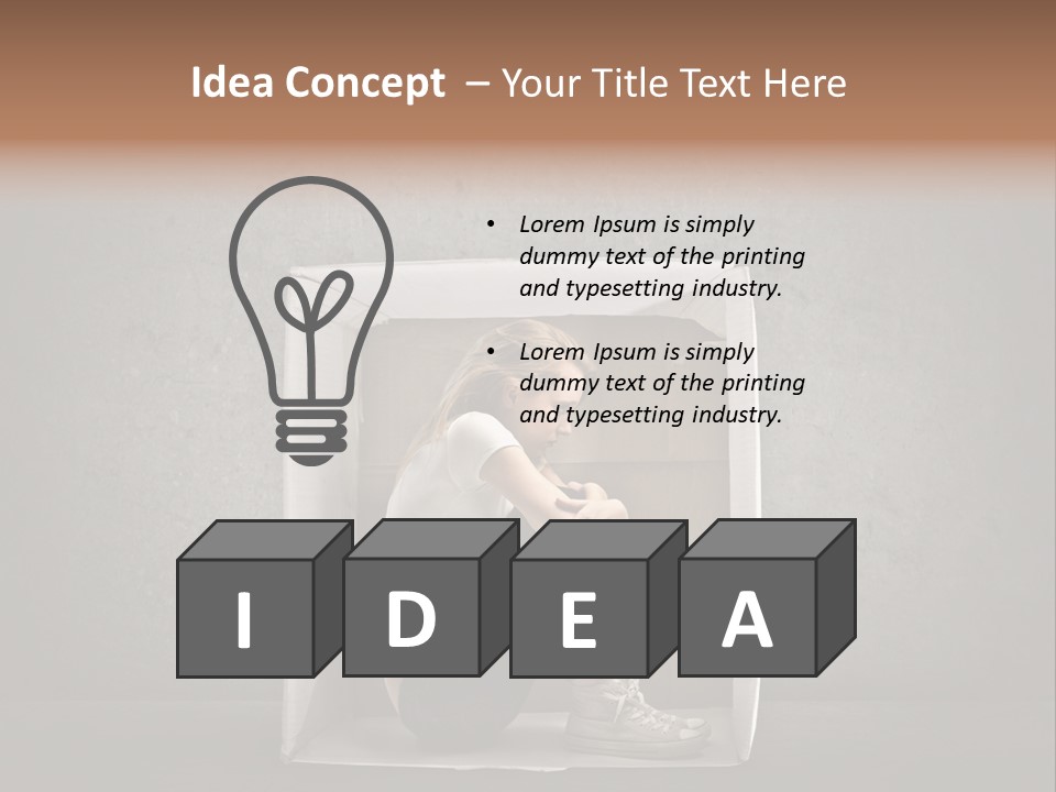 Canned Indoor Unhappy PowerPoint Template