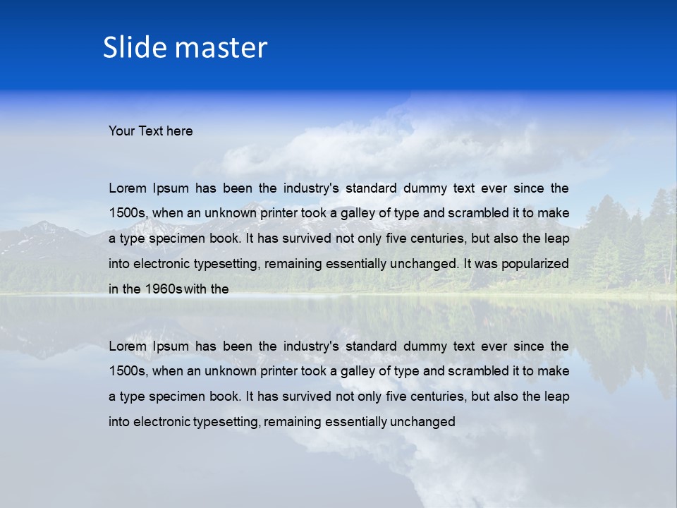 Scenery Tourism Clarity PowerPoint Template