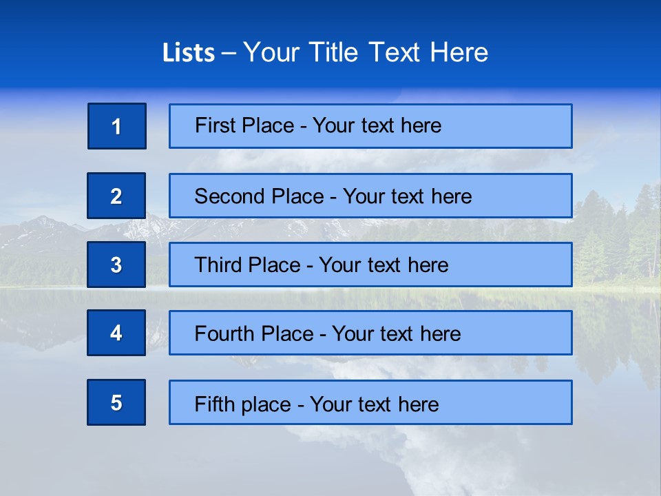 Scenery Tourism Clarity PowerPoint Template