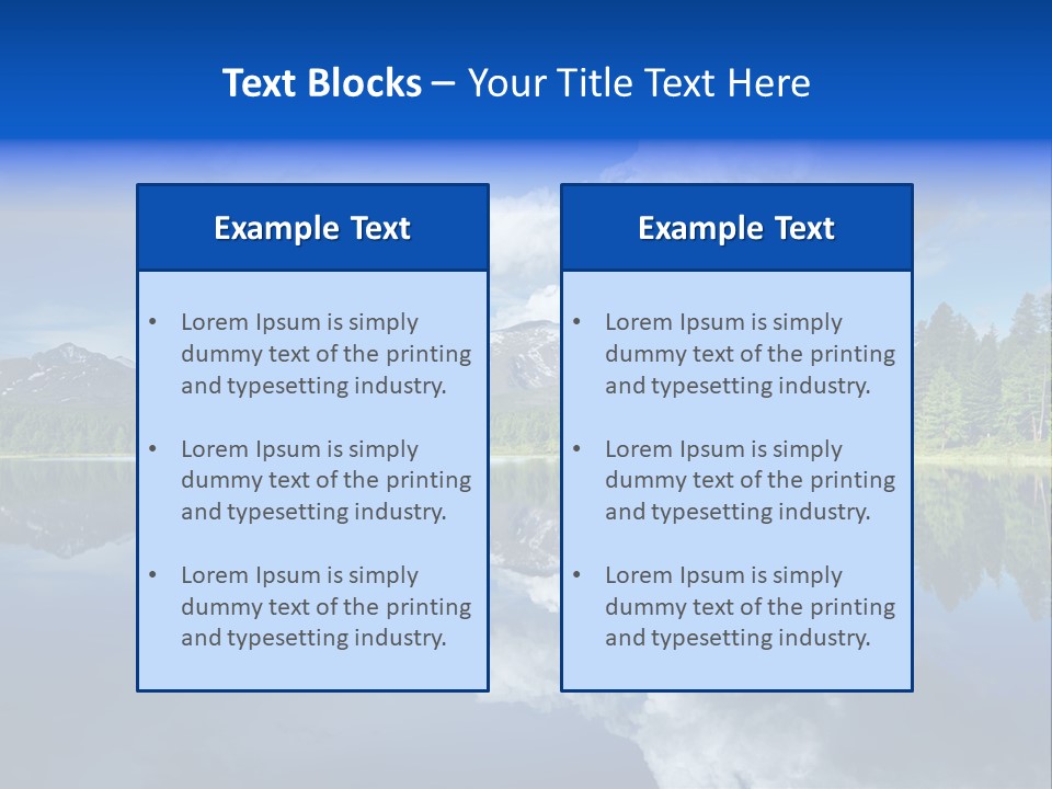 Scenery Tourism Clarity PowerPoint Template