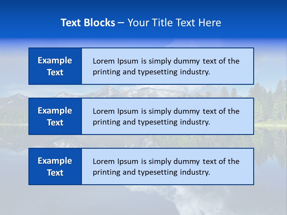 Scenery Tourism Clarity PowerPoint Template