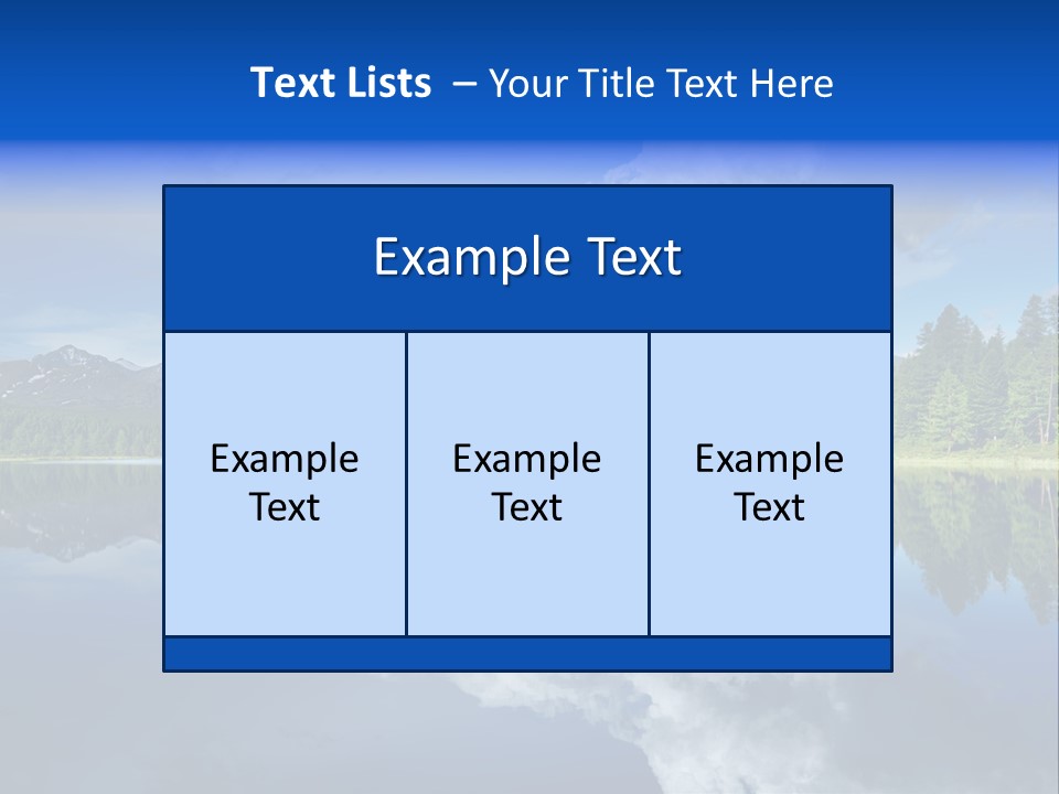 Scenery Tourism Clarity PowerPoint Template
