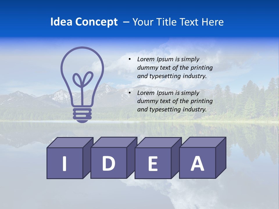 Scenery Tourism Clarity PowerPoint Template