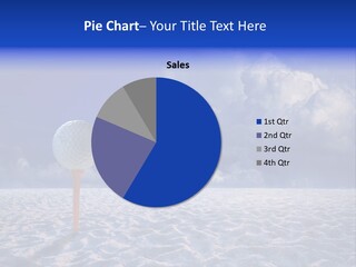 White Cloud Blue Out Door PowerPoint Template