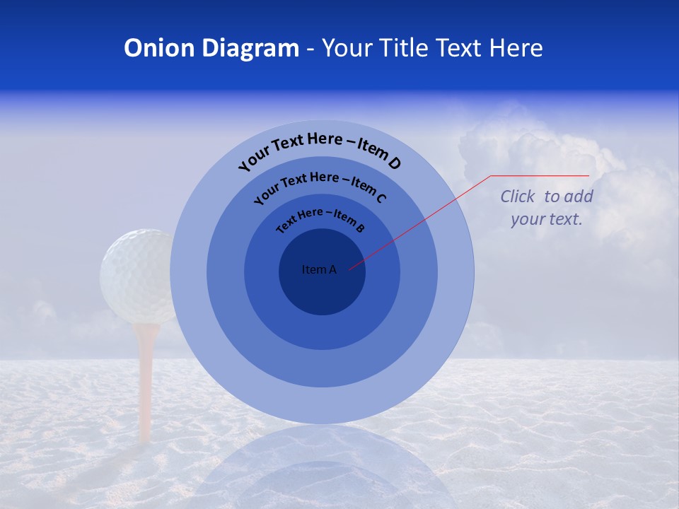 White Cloud Blue Out Door PowerPoint Template