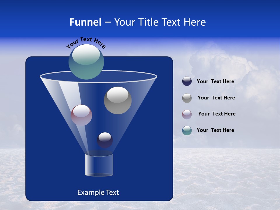 White Cloud Blue Out Door PowerPoint Template