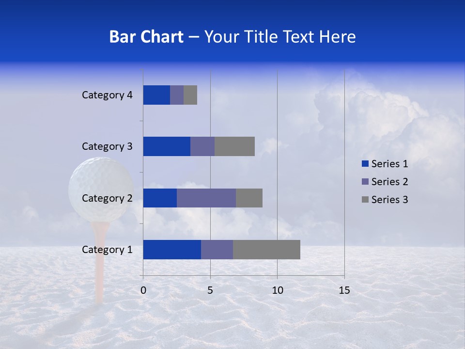 White Cloud Blue Out Door PowerPoint Template