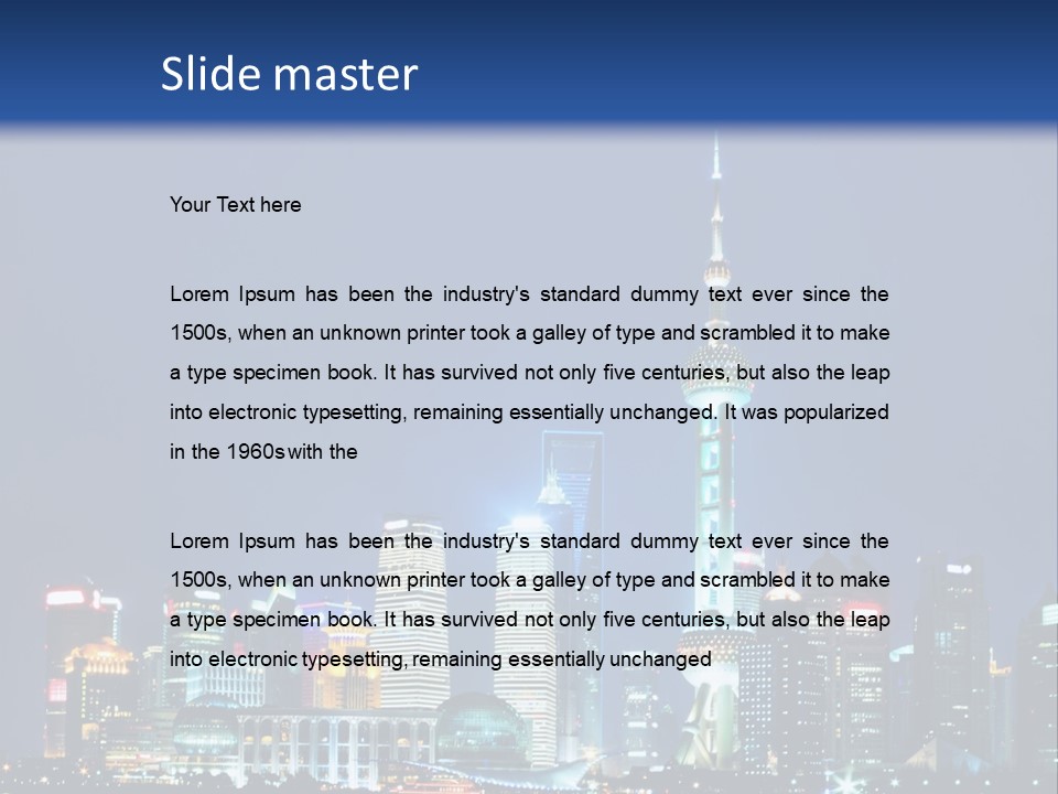 Fog Black Night PowerPoint Template