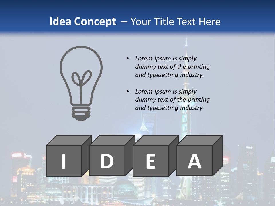 Fog Black Night PowerPoint Template