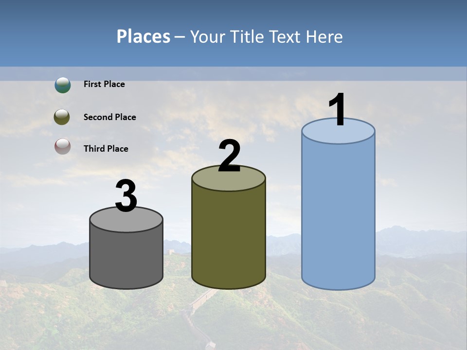 World Sunrise Stone PowerPoint Template