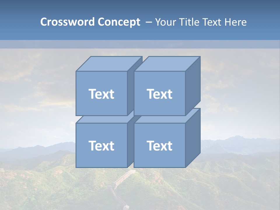 World Sunrise Stone PowerPoint Template