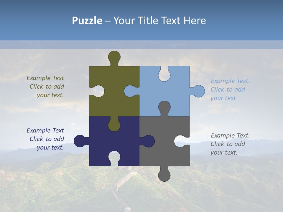 World Sunrise Stone PowerPoint Template