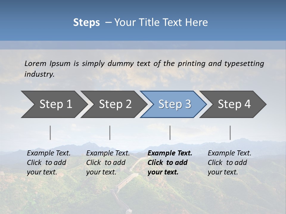World Sunrise Stone PowerPoint Template