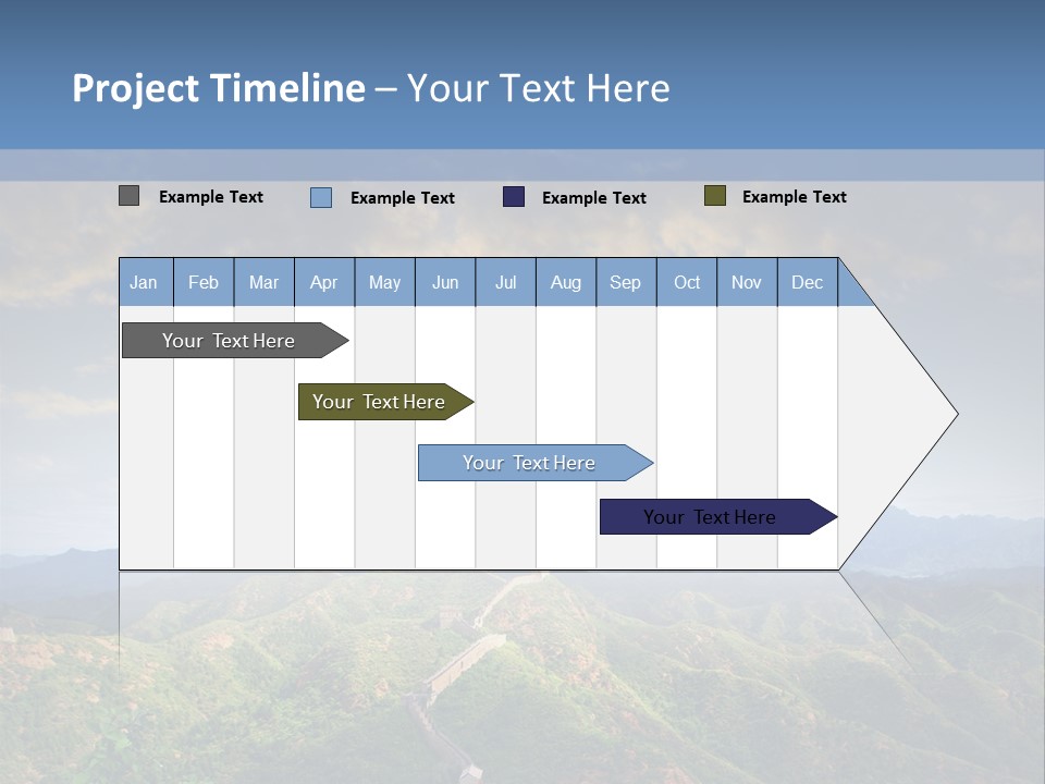 World Sunrise Stone PowerPoint Template