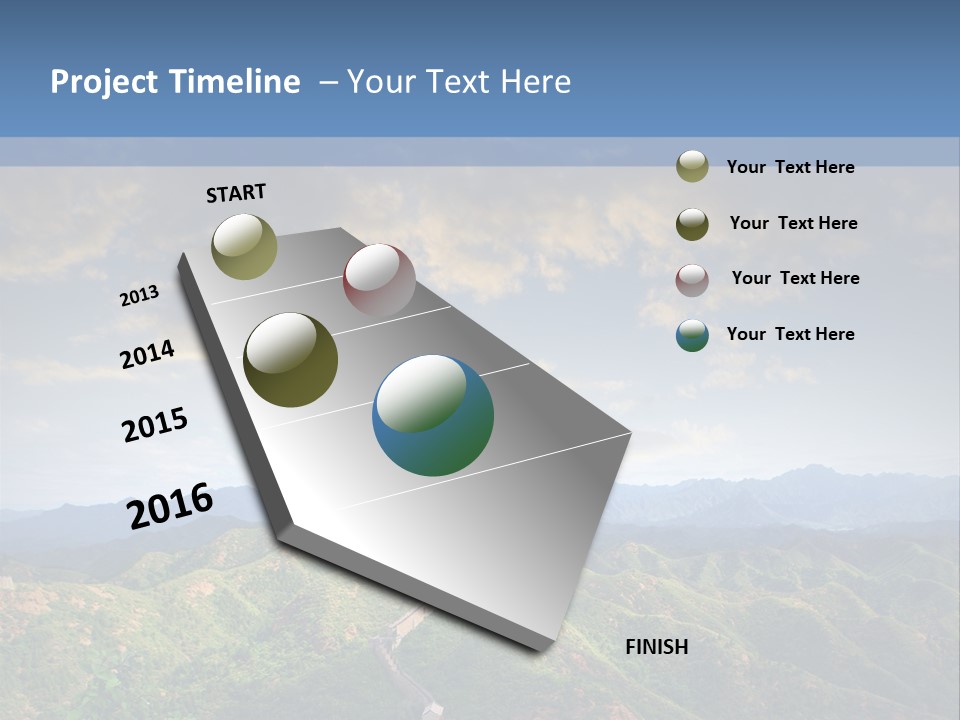 World Sunrise Stone PowerPoint Template