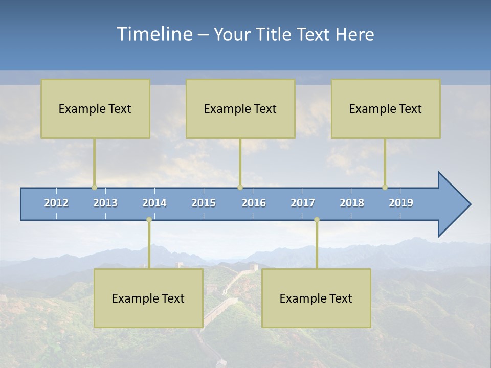 World Sunrise Stone PowerPoint Template