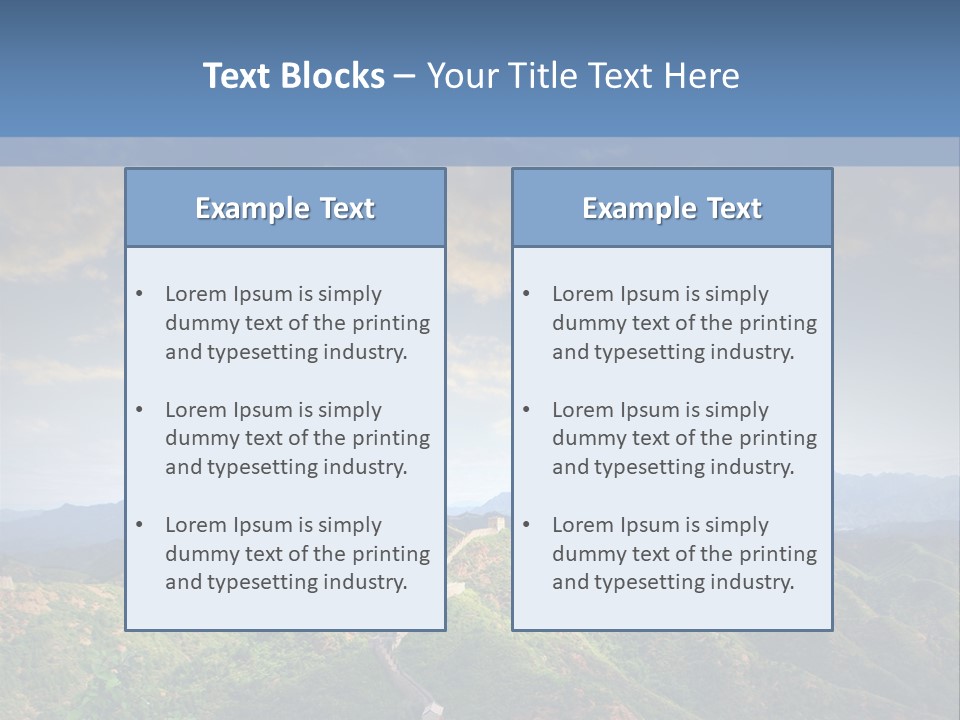 World Sunrise Stone PowerPoint Template