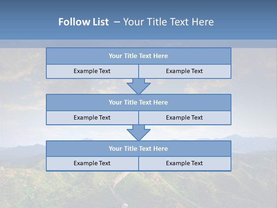 World Sunrise Stone PowerPoint Template
