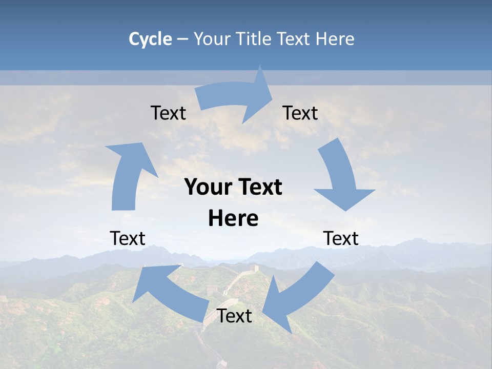 World Sunrise Stone PowerPoint Template