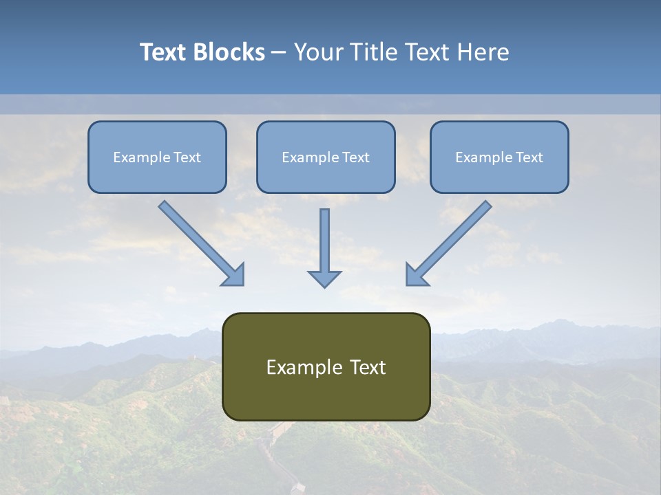 World Sunrise Stone PowerPoint Template