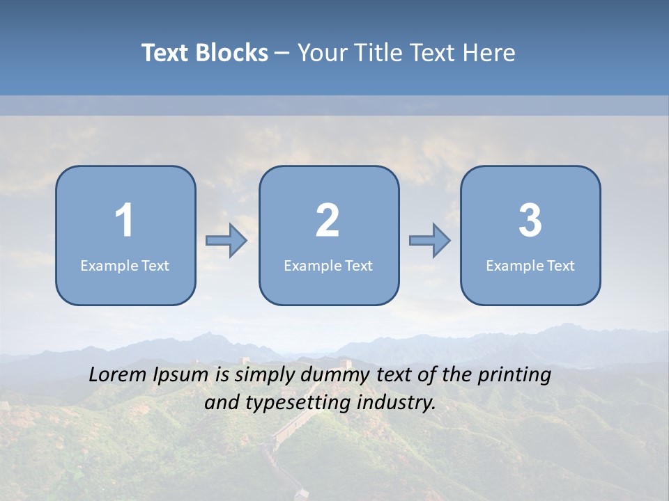 World Sunrise Stone PowerPoint Template