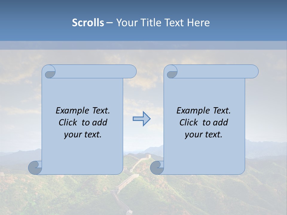 World Sunrise Stone PowerPoint Template