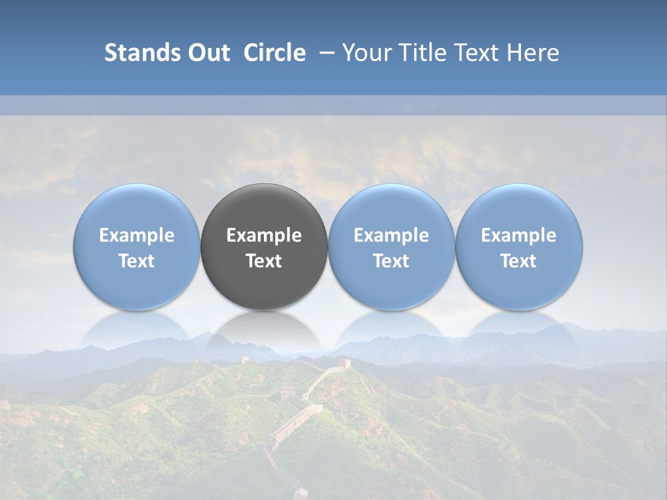 World Sunrise Stone PowerPoint Template