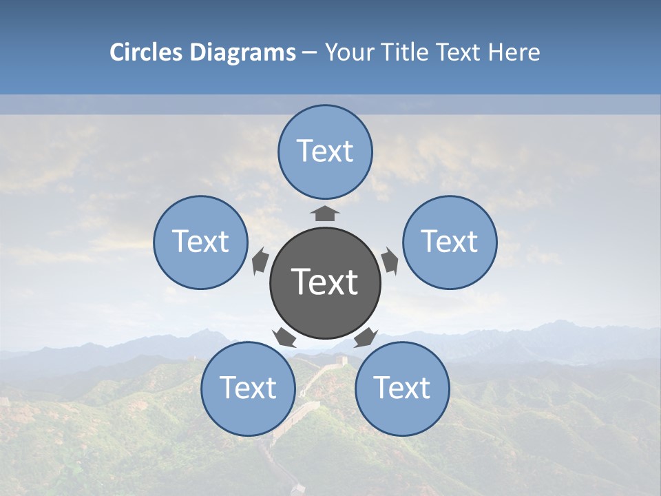 World Sunrise Stone PowerPoint Template