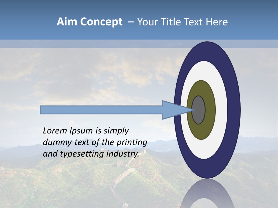 World Sunrise Stone PowerPoint Template