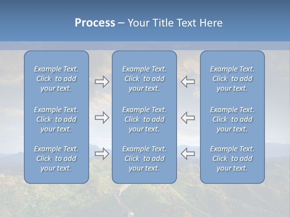 World Sunrise Stone PowerPoint Template