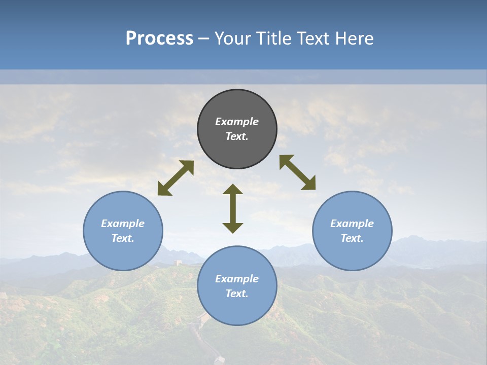 World Sunrise Stone PowerPoint Template
