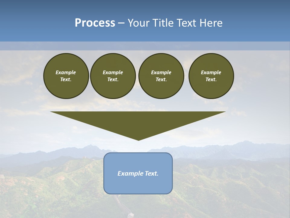 World Sunrise Stone PowerPoint Template