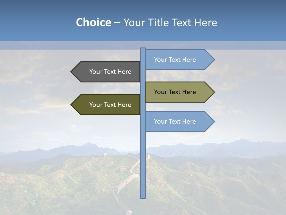 World Sunrise Stone PowerPoint Template