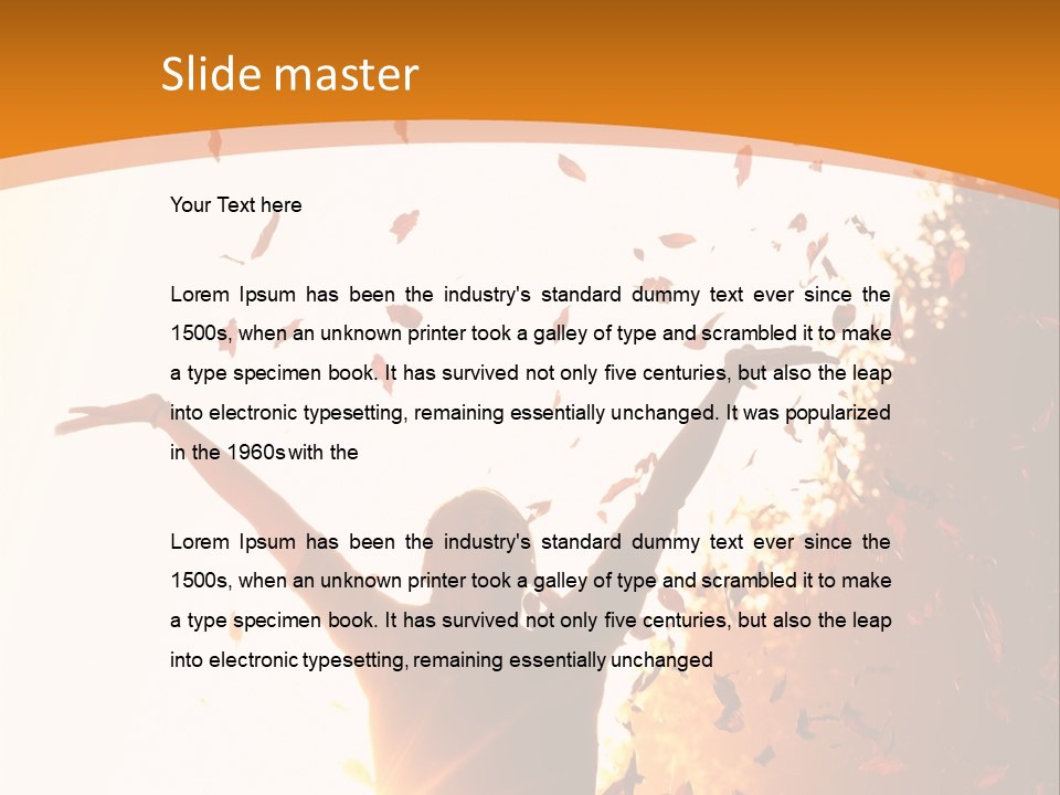 Joy Colorful Foliage PowerPoint Template