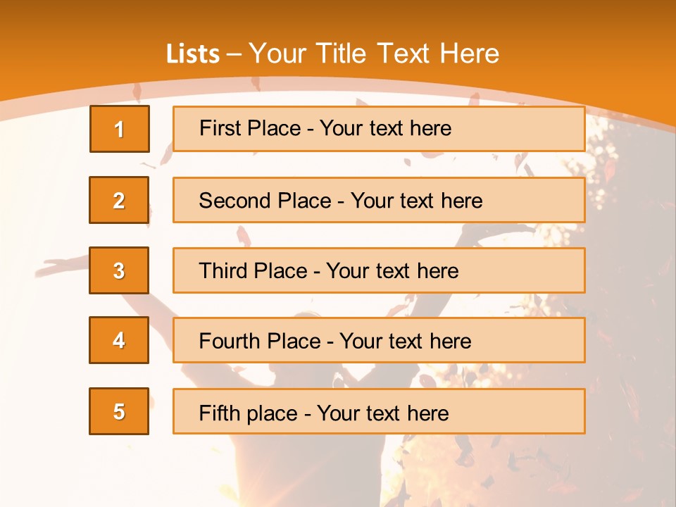 Joy Colorful Foliage PowerPoint Template