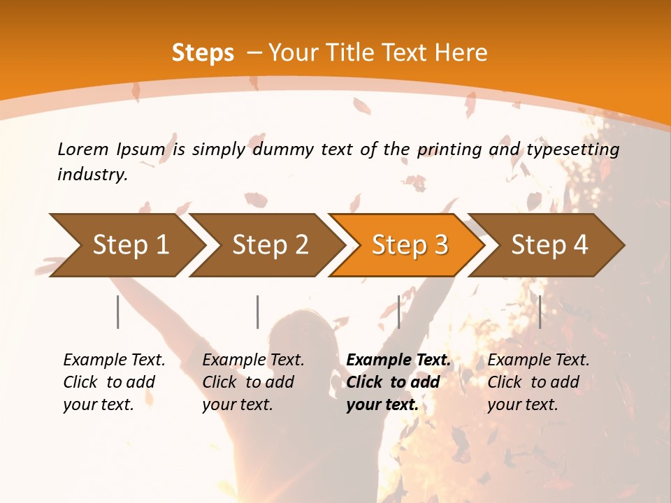 Joy Colorful Foliage PowerPoint Template