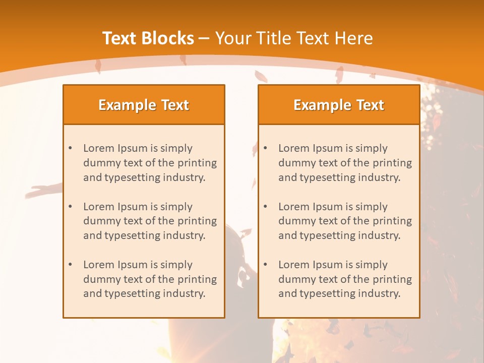 Joy Colorful Foliage PowerPoint Template