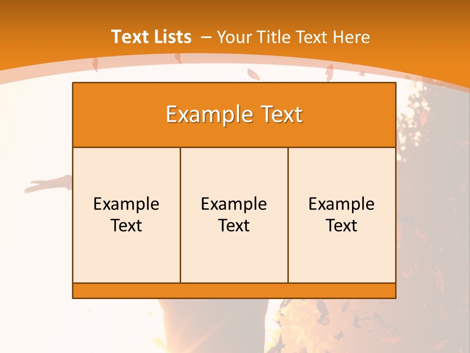 Joy Colorful Foliage PowerPoint Template