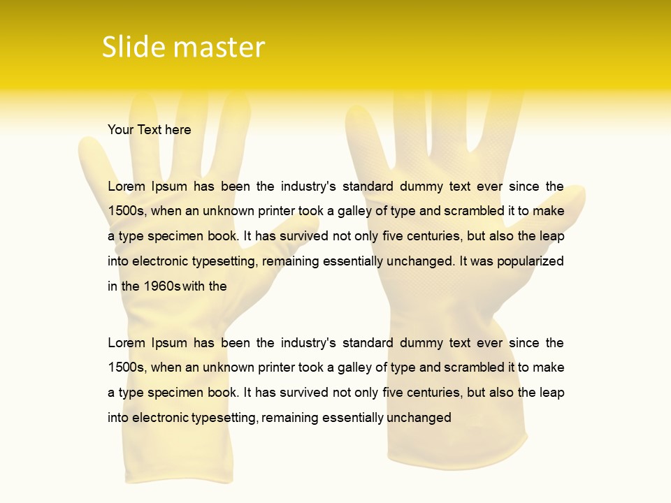 Hand Dish Background PowerPoint Template