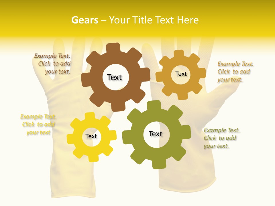 Hand Dish Background PowerPoint Template